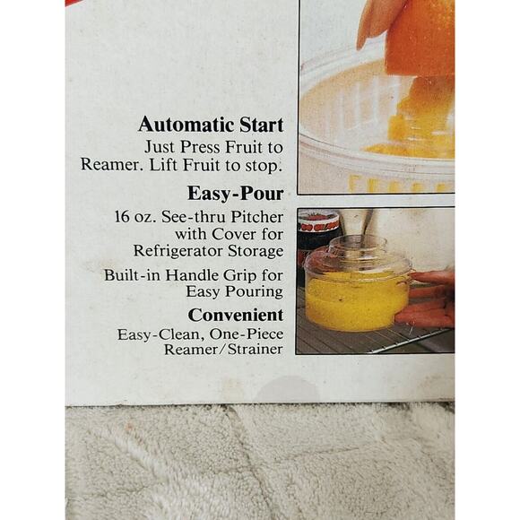 Vtg Proctor Silex Juicit Model J333 Cordless Battery Powered Juicer *Open Box* - Picture 2 of 8